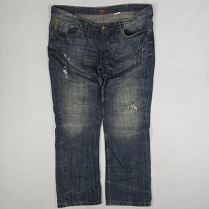 VTG Y2k Sean John Jeans Mens 42x32 Big Tall Blue Fade Distressed Skater Grunge